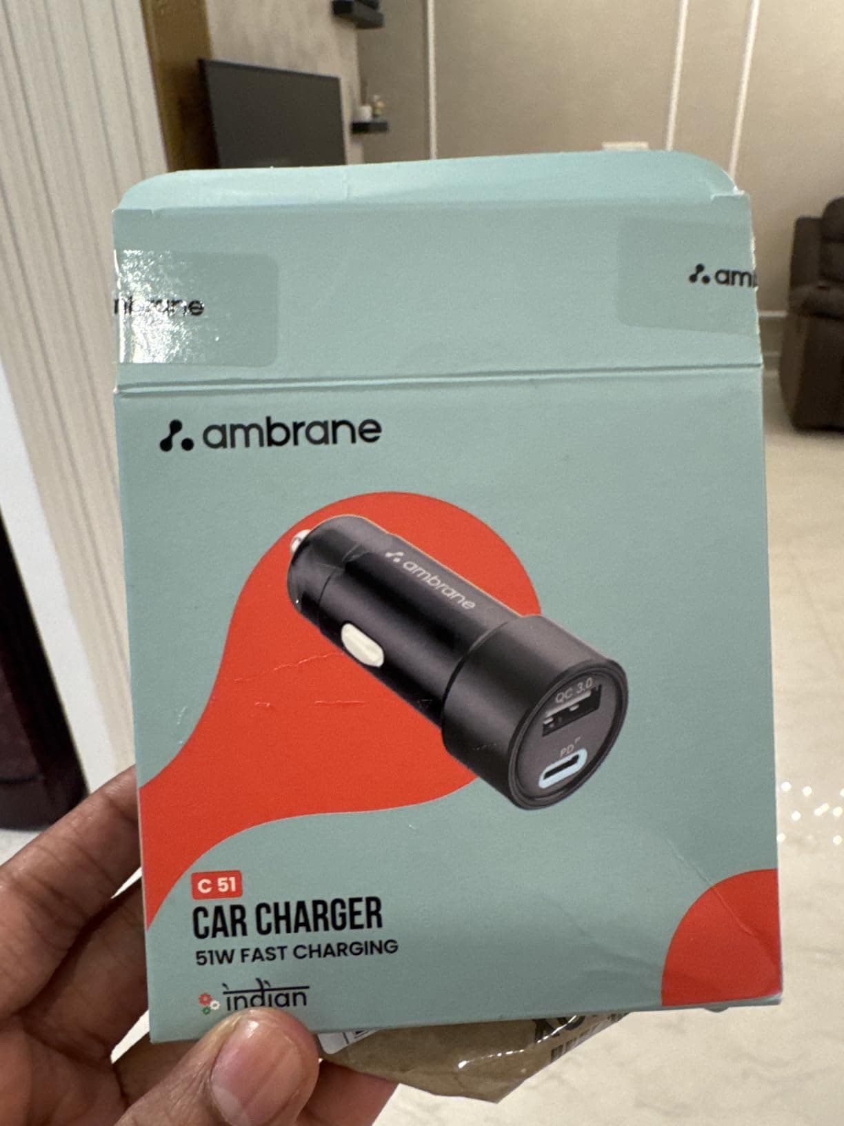 Ambrane CS1 51W Car Charger